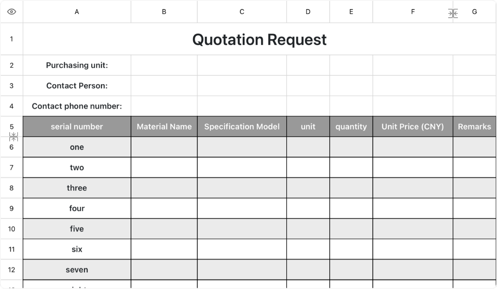 Quotation Request